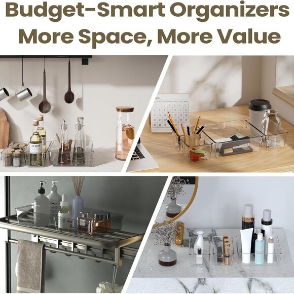 21 PCS Clear Drawer Organizer Storage Bins, 21 Piece Set, Organizers and Storage - Picture 7 of 7